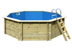 Karibu Pool Modell 2 A/B/C/D - kesseldruckimprägniert inkl. gratis Pool-Pflegeset