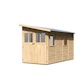 Karibu Premium Anlehn-Gartenhaus Gerätehaus Juist/Wandlitz 2/3/4/5 - 19 mm inkl. gratis Innenraum-Pflegebox im Wert von 99€Bild