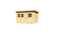 Karibu Woodfeeling Gartenhaus Tintrup - 28 mm inkl. gratis Innenraum-Pflegebox im Wert von 99€