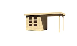 Karibu Woodfeeling Gartenhaus Askola 2/3/3,5/4/5/6 mit 240 cm Schleppdach inkl. gratis Innenraum-Pflegebox im Wert von 99€