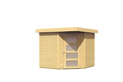 Karibu Woodfeeling Gartenhaus Schwandorf 3/5 - 19 mm inkl. gratis Innenraum-Pflegebox im Wert von 99€