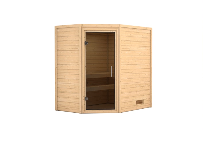Karibu Woodfeeling Sauna Svea - 38 mm Massivholz Aktionssauna