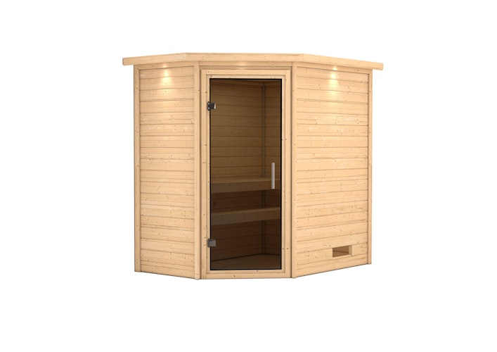 Karibu Woodfeeling Sauna Svea - 38 mm Massivholz Aktionssauna