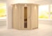 Karibu Sauna Larin mit Eckeinstieg 68 mm inkl. 9-teiligem gratis ZubehörpaketBild