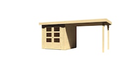 Karibu Woodfeeling Gartenhaus Askola 2/3/3,5/4/5/6 mit 280 cm Schleppdach inkl. gratis Innenraum-Pflegebox im Wert von 99€