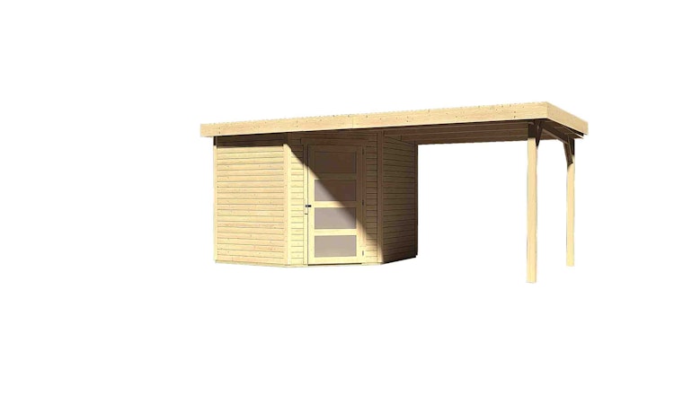 Karibu Woodfeeling Gartenhaus Schwandorf 3/5 inkl. 275 cm Schleppdach - 19 mm