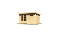 Karibu Woodfeeling Gartenhaus Bastrup 8 - 28 mm inkl. gratis Innenraum-Pflegebox im Wert von 99€