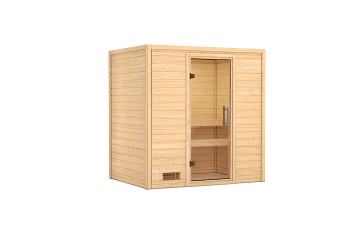 Karibu Woodfeeling Sauna Sonja - 38 mm Massivholz Aktionssauna
