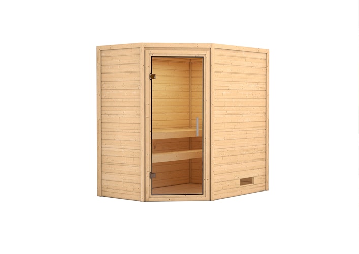 Karibu Woodfeeling Sauna Svea - 38 mm Massivholz Aktionssauna