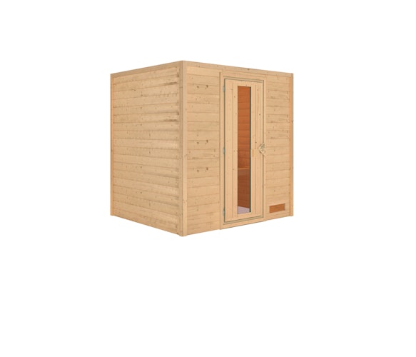 Karibu Woodfeeling Sauna Anja - 38 mm Massivholz Aktionssauna