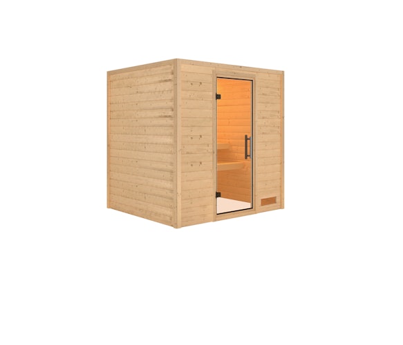 Karibu Woodfeeling Sauna Anja - 38 mm Massivholz Aktionssauna