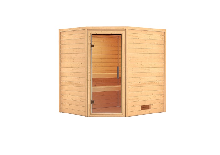 Karibu Woodfeeling Sauna Mia - 38 mm Massivholz Aktionssauna