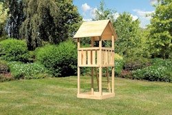 Akubi Kinderspielturm Lotti mit Satteldach inkl. gratis Zubehörset
