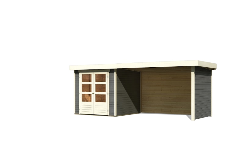 Karibu Woodfeeling Gartenhaus Askola 2/3/3,5/4/5 m. 275 cm Schleppdach/Seiten- und Rückwand