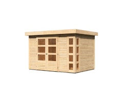 Karibu Woodfeeling Gartenhaus Kerko 3/4/5/6 - 19 mm inkl. gratis Innenraum-Pflegebox im Wert von 99€
