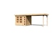 Karibu Woodfeeling Gartenhaus Kerko 3/4/5/6 mit 280 cm Schleppdach - 19 mm inkl. gratis Innenraum-Pflegebox im Wert von 99€Bild
