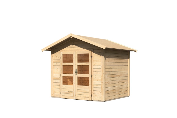 Karibu Woodfeeling Gartenhaus Talkau 3/4/6/8 - 28 mm inkl. gratis Innenraum-Pflegebox im Wert von 99€ Bild