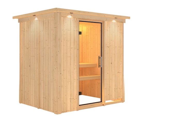 Karibu Sauna Fanja - 68 mm Systemsauna - 230 Volt Plug & Play