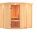 Karibu Sauna Jarin mit Eckeinstieg 68 mm inkl. 9-teiligem gratis ZubehörpaketBild