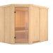 Karibu Sauna Malin mit Eckeinstieg 68 mm inkl. 9-teiligem gratis ZubehörpaketBild