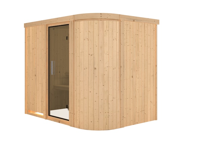Karibu Sauna Titania 4 mit Fronteinstieg 68 mm