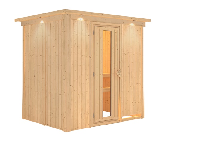 Karibu Sauna Fanja - 68 mm Systemsauna - 230 Volt Plug & Play