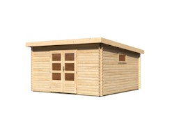 Karibu Woodfeeling Gartenhaus Trittau 3/5/6 - 38 mm inkl. gratis Innenraum-Pflegebox im Wert von 99€