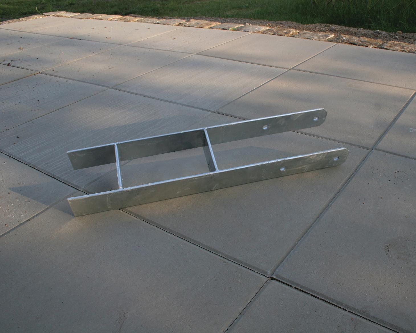 Karibu H-Pfostenanker für 12 x 12 cm Pfosten, 60 cm