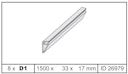 Vorschaubild Karibu Ersatz Einhängeprofile für Pools 1500x33x17mm ID26979