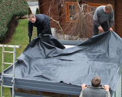 EPDM Foliendach für Weka Schiebetürhaus 225 Gr. 1/2