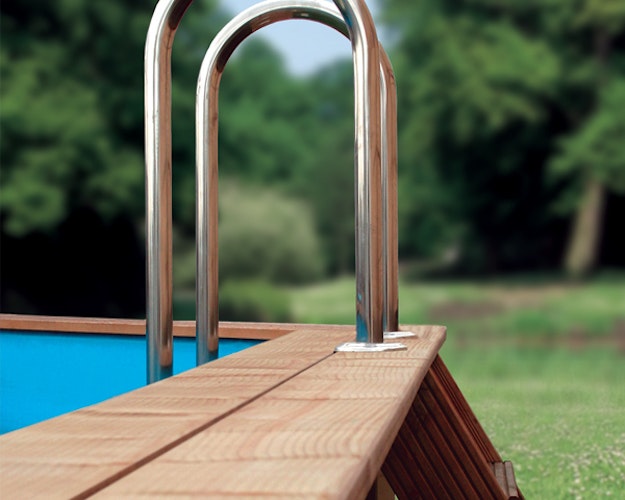 Karibu Pool Modell 2 A/B/C/D - kesseldruckimprägniert inkl. gratis Pool-Pflegeset (Gesamtwert 69 €)