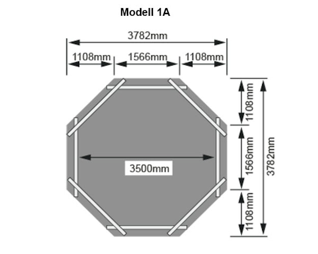 Karibu Pool Modell 1 A/B/C/D - kesseldruckimprägniert inkl. gratis Pool-Pflegeset (Gesamtwert 69 €)