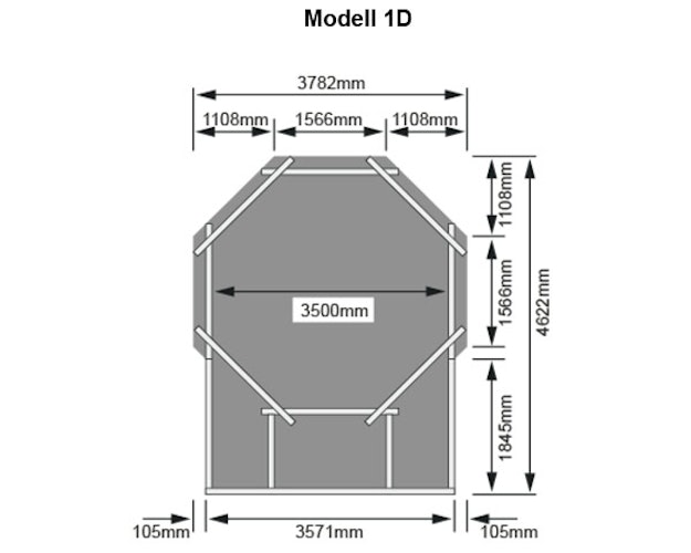 Karibu Pool Modell 1 A/B/C/D - kesseldruckimprägniert inkl. gratis Pool-Pflegeset (Gesamtwert 69 €)