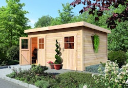 Karibu Woodfeeling Gartenhaus Mattrup - 28 mm inkl. gratis Innenraum-Pflegebox im Wert von 99€
