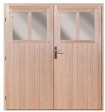 Karibu Doppelflügeltür für Wandlitz 19 mm inkl. Türschloss und RahmenZubehörbild