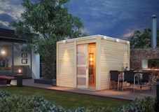 Karibu Gartenhaus Qubic 1 mit Schiebetür - 19 mmZubehörbild