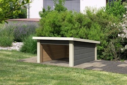 Karibu Woodfeeling Rasenmähroboterhaus 2 Pultdach - B 78 x T 96 cm - 19 mm