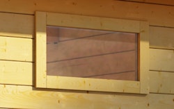 Karibu längliches feststehendes Fenster für 38 mm Wandstärken