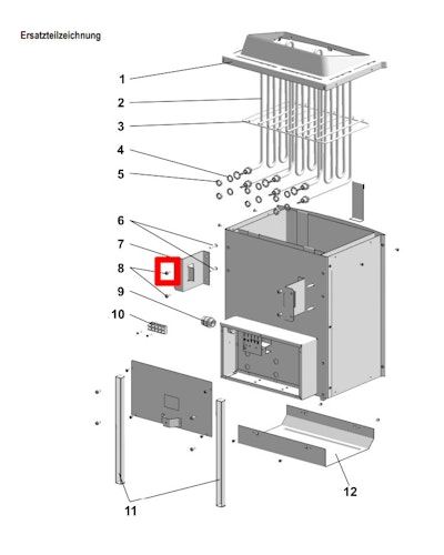 Karibu Ersatzlinsenschraube Linsenschraube für 9 kW-Öfen Finnisch und Bio-Kombi - 086.50.331.62 Bild