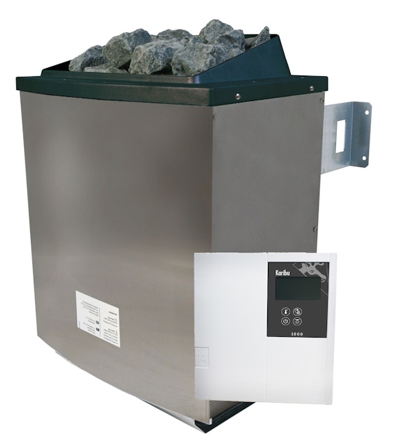 Karibu 4,5 kW Saunaofen finnisch anthrazit inkl. Steuergerät Classic - Sparset Vorschaubild Galerie