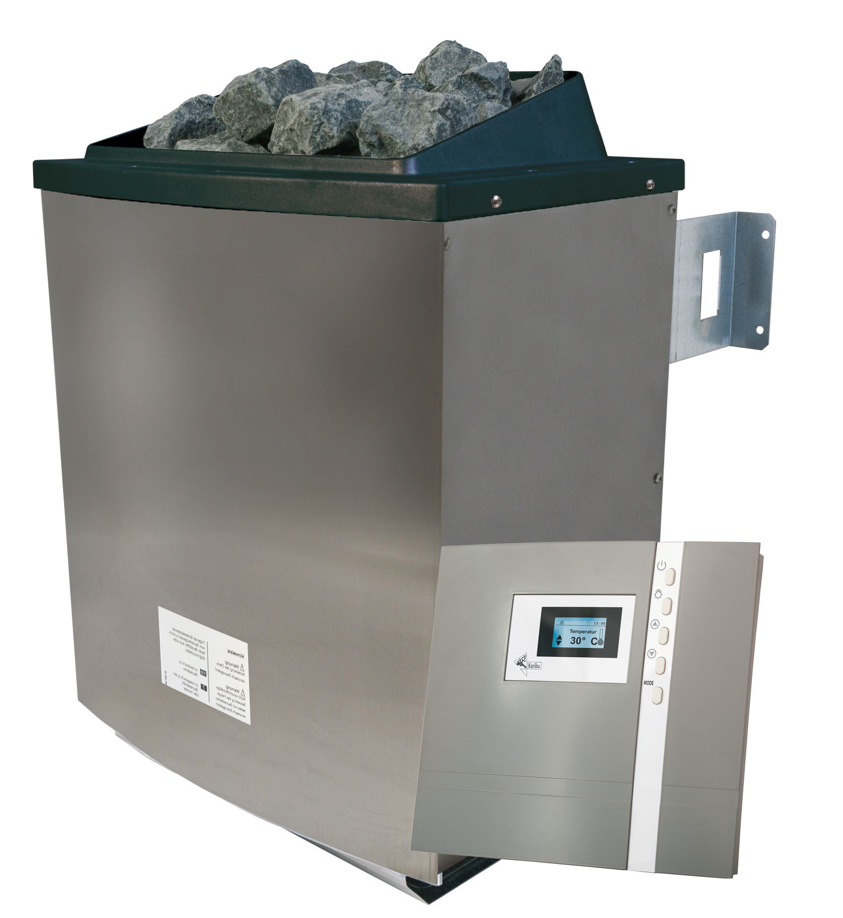 Vorschaubild Galerie Karibu 4,5 kW Saunaofen finnisch anthrazit inkl. Steuergerät Premium - Sparset