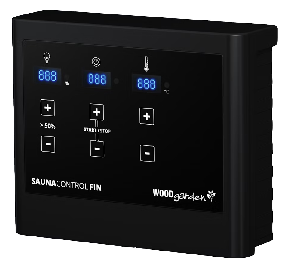 Karibu Steuergerät easy finnisch schwarz für Starkstrom Öfen