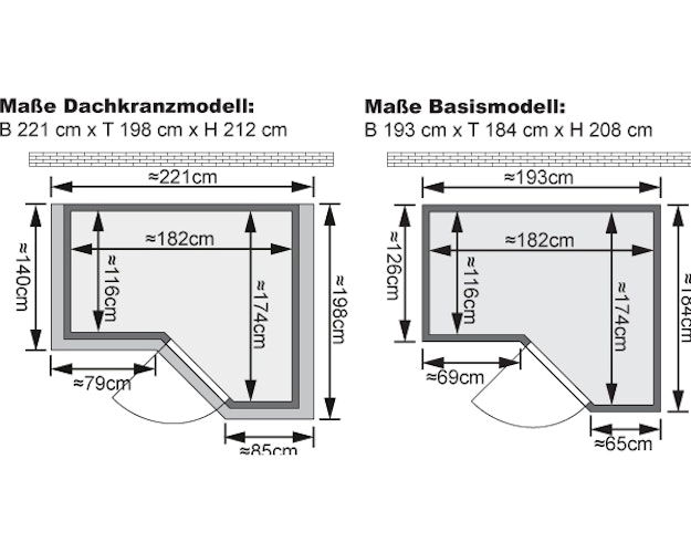 Karibu Sauna Sahib 1-Massivholzsauna 38 mm-Fronteinstieg -Exklusivoptik inkl. 8-teiligem gratis Zubehörpaket Bild