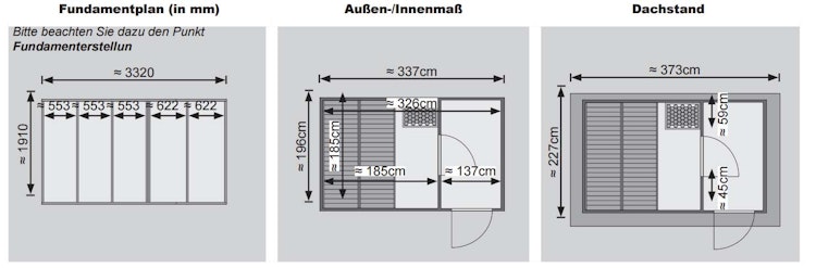 Karibu Gartensauna Pultdach Saunahaus Skrollan 1 mit Vorraum terragrau inkl. 8-teiligem gratis Zubehörpaket (Gesamtwert 191,92€)