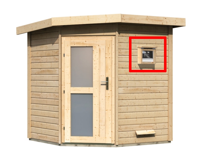 Karibu Steuergerätverkleidung Schutzkasten für Aussenbereich 340x318x157mm (B/H/T)