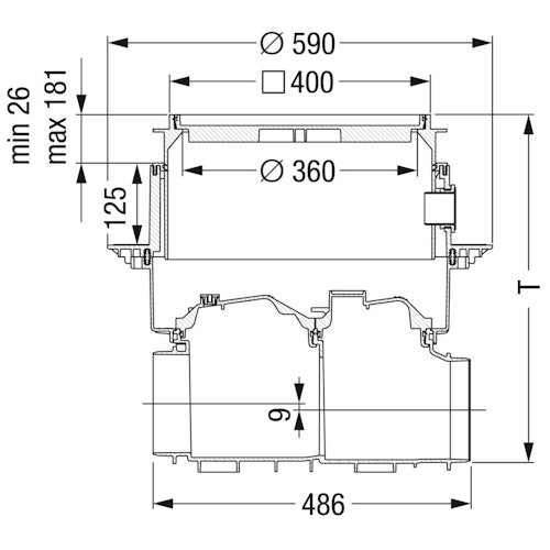 KESSEL 80000S - Grundkörper / Reinigungsrohr Controlfix - Modulset