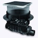 KESSEL 80200S - Grundkörper / Reinigungsrohr Controlfix DN200 für Bodenplatte - schwarze AbdeckungBild