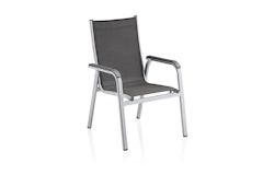 Kettler Stapelsessel BASIC PLUS, Aluminium Silber / Outdoorgewebe AnthrazitZubehörbild