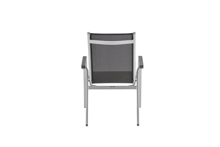Kettler Stapelsessel BASIC PLUS, Aluminium Silber / Outdoorgewebe Anthrazit