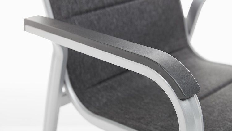 Kettler Stapelsessel BASIC PLUS PADDED, Aluminium Silber / Outdoorgewebe Anthrazit